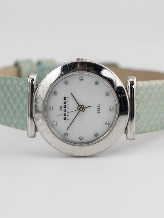 Skagen Denmark Three-Hand 107SSLI1 Quartz Analog Women\'s Watch New Battery main image 9